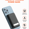 Xssive Magnetic Wireless Powerbank with Standard 5000mAh XS-PB28 - Zwart - Afbeelding 4