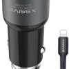 Xssive C30L Duo Car Charger+Cable for iPhone 3.6A - Zwart
