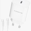 Xssive PD 20W Quick Charger+C-C Kabel XSS-AC65NW - Wit