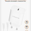 Xssive PD 20W Quick Charger+C-C Kabel XSS-AC65NW - Wit - Afbeelding 2